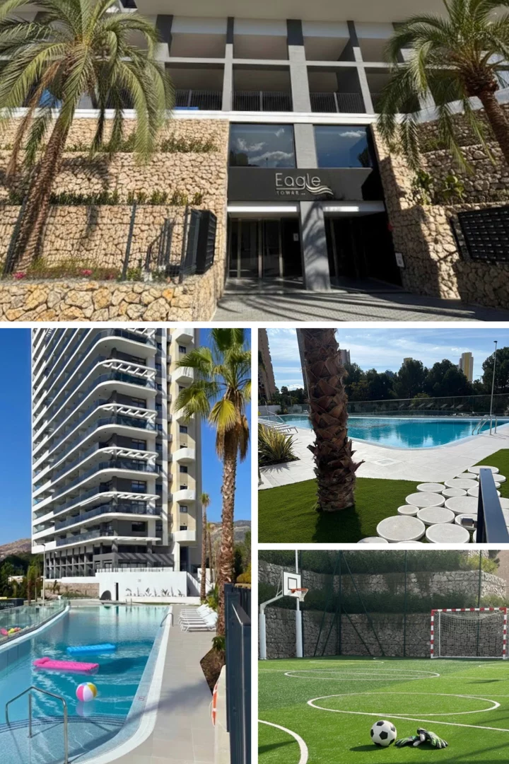 Wyposażona kuchnia w apartamencie Eagle Tower Benidorm